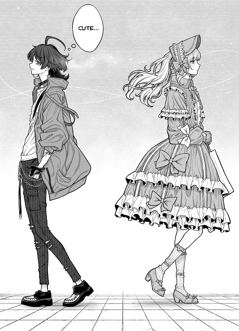 Punk girl and Lolita boy